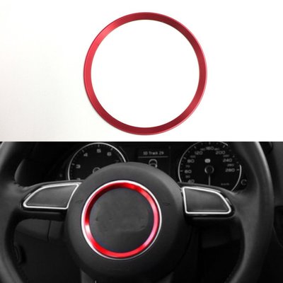 紅色 方向盤圈Audi A3 A4 LQ3 Q5 A1 A5 A7 S3 S5 S7 TT 2012-2018 裝飾亮圈