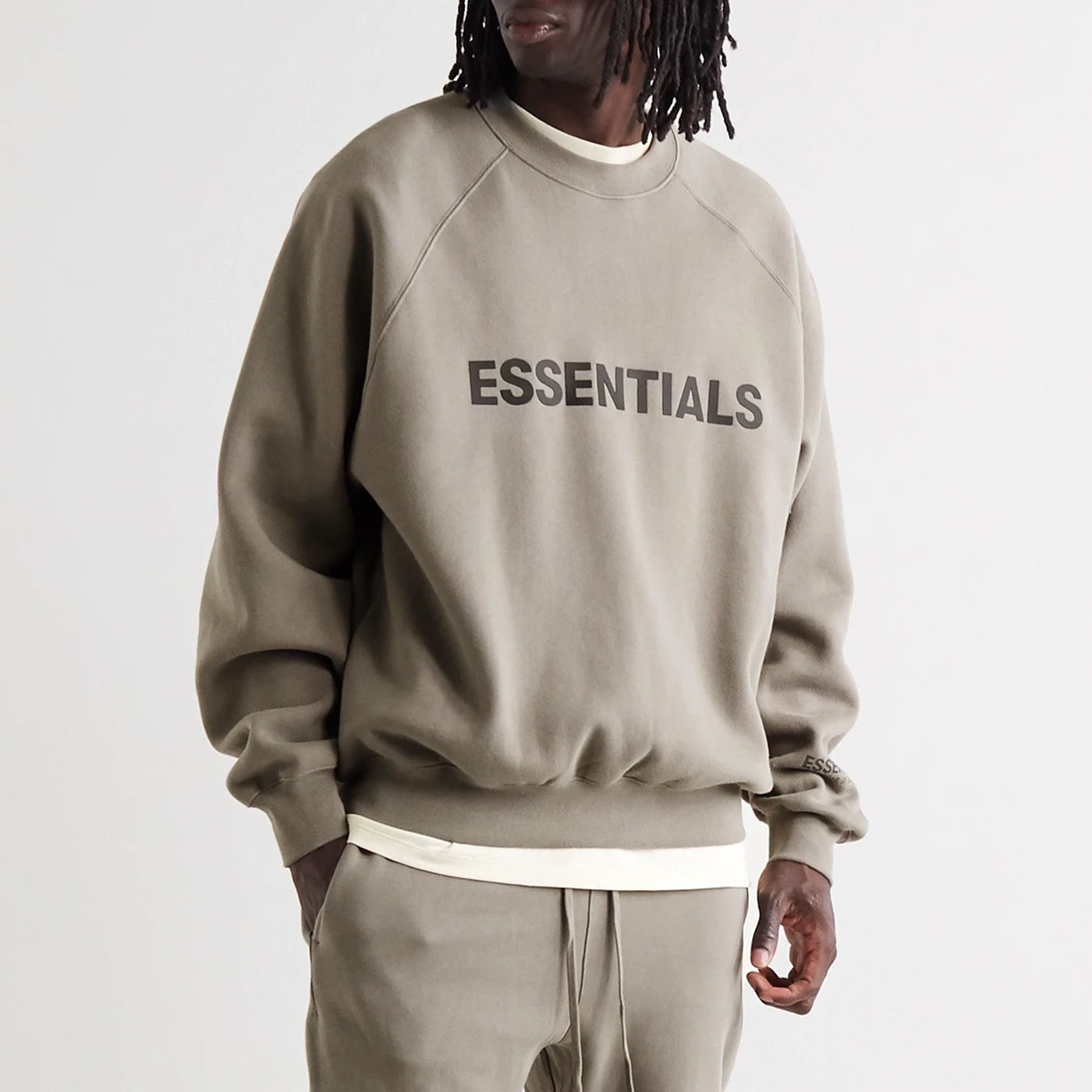 FEAR OF GOD ESSENTIALS Crewneck 鋪絨圓領長袖T恤大學T 衛衣外套FOG