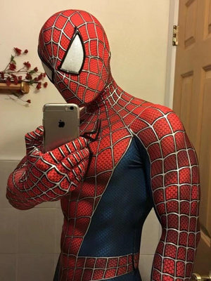 奇奇超凡2托比蜘蛛俠緊身衣正版成人高級戰衣兒童演出cos服邁爾斯定制