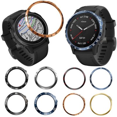 森尼3C-於佳明Forerunner 645表圈金屬旋轉錶盤 Garmin佳明Fenix 6s保護殼 保護圈 錶盤 刻度表環-品質保證