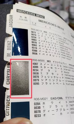 【振通油漆公司】日本ROCK原裝汽車烤漆 補漆 DIY BENZ 色號963 (IRIDIUM GREY) 100g