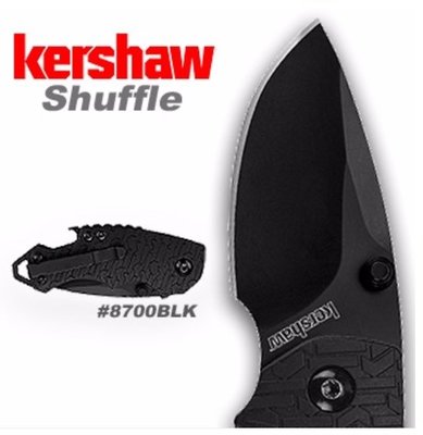 【LED Lifeway】KERSHAW Shuffle (公司貨) 折刀 #8700BLK