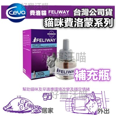 《補充瓶48 ml》台灣公司貨 FELIWAY 費洛蒙 插電組/壁插式 費洛貓 貓咪費洛蒙