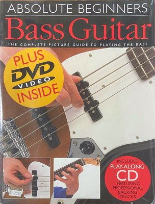 電貝士教材 Absolute Beginners Bass Guitar 樂譜附CD+DVD (美版全新進口)