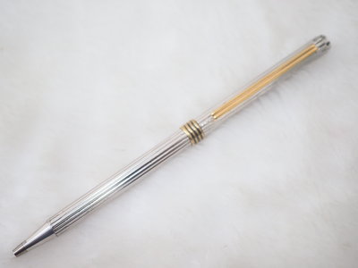 A605 Dior 瑞士製 925純銀條紋 重型高級原子筆(旋轉式)(7.5成新無凹)