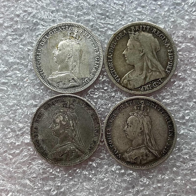 英國維多利亞3便士銀幣 1890、1887、1898226