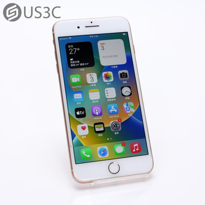 【US3C-台南店】【一元起標】台灣公司貨 Apple iPhone 8 Plus 64G 5.5吋 金色 Retina HD顯示器 鋁金屬邊框 二手手機