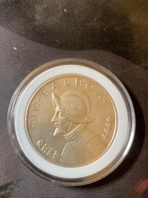 巴拿馬1947年1巴波亞女神大銀幣，幣面干凈，AU以上級別。【店主收藏】19911