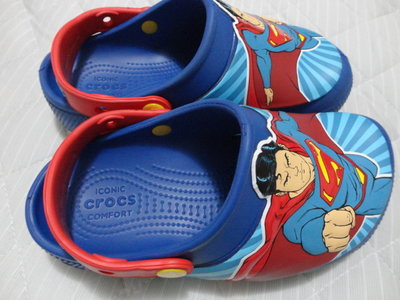 Crocs卡駱馳(童鞋) 超人酷閃小克駱格 C13 (19cm)