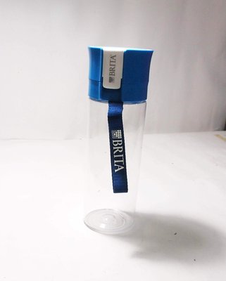 二手,德國BRITA Fill&Go 隨身濾水瓶 濾水壺/藍色,附提帶/不含濾心片