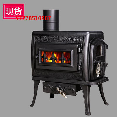 壁爐熱銷澳洲Newport紐波特歐式獨立鑄鐵燃木真火壁爐實木取暖器FS501