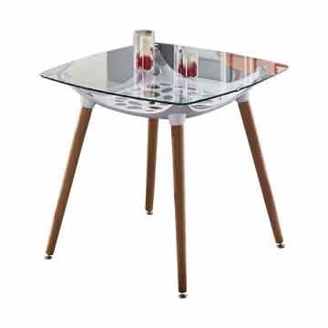 【DH】商品編號N471-2商品名稱亞琪2.7尺白色方形休閒桌(圖一)桌面：5mm強化玻璃.主要地區免運費