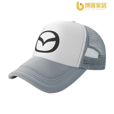 【免運】Mazda 網帽棒球帽 高挺鴨舌帽 遮陽網格帽子