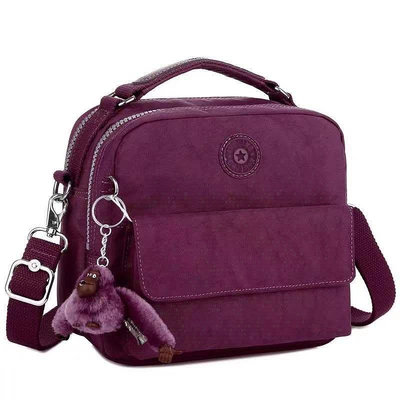 小Z代購#Kipling 猴子包 葡萄紫 K2050/04472  休閒 斜背肩背側背手提後背多用小款包
