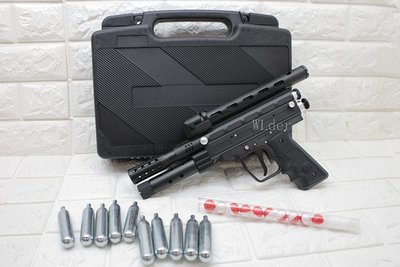 iGUN MP5 鎮暴槍 17MM CO2槍 + 槍盒 + 小鋼瓶 + 辣椒彈 (手槍漆彈槍防身噴霧防衛