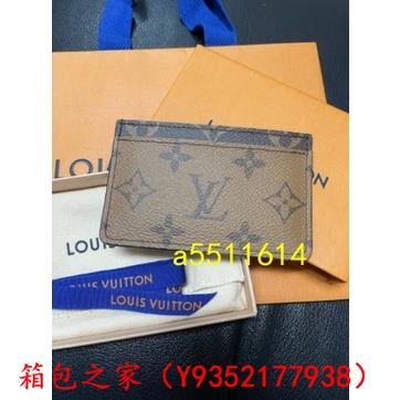 【二手正品98新】LOUIS VUITTON 路易威登 LV 雙面老花 卡包 證件夾 名片夾 零錢夾 M69161