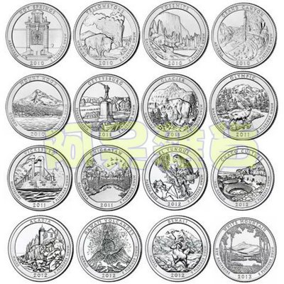 現貨實拍 全套56枚 殼裝+冊裝 美國國家公園幣 2010-2021年 25美分 硬幣 紀念幣 鈔票 鈔 錢 非現行貨幣