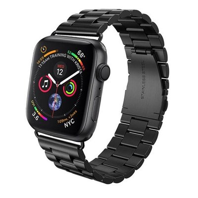 Apple Watch Series5 4 3 2蘋果不鏽鋼錶帶三銖錶帶金屬錶帶38mm 42mm 44mm替換手表帶