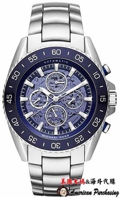 潮牌 Michael Kors MK9024 三眼計時 鋼帶自動機械腕錶 計時碼錶 歐美時尚 海外代購-雙喜生活館