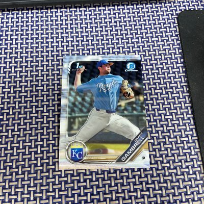 2019 Bowman Chrome Draft Refractor Grant Gambrell Rc #BDC-138