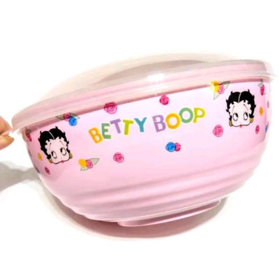 BETTY BOOP貝蒂粉紅微波碗 保鮮盒 收納盒
