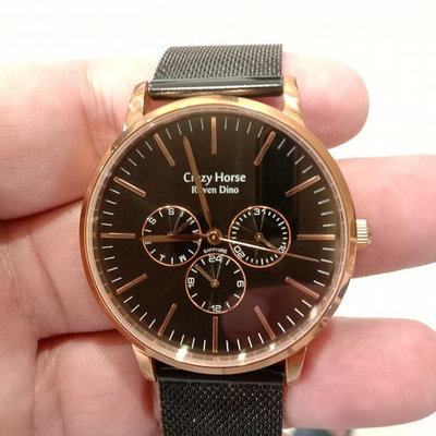 流當手錶拍賣 ROVEN DINO 羅梵迪諾 石英男女錶  9成新 附盒單 價錢您說了算  ZA017