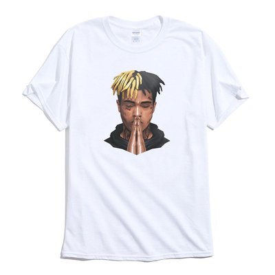 XXXTentacion Pray 短袖T恤 白色 RIP 相片 歐美 嘻哈 饒舌 說唱 RAP HIP