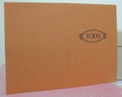 ~TOD'S 直式 紙卡/紙製封套/便條紙套3入 7.2x10.2cm~