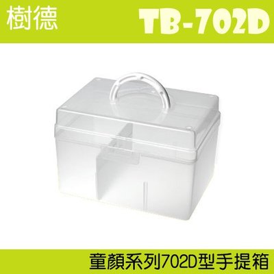 【收納小幫手】(12入) 樹德 居家生活手提箱 TB-702D (工具箱/急救箱/收納箱/收納盒)