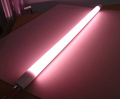奇霖國際科技--2尺 7W 神桌 粉紅色 T8 LED 燈管-- 客製化燈管 可單端或雙端供電