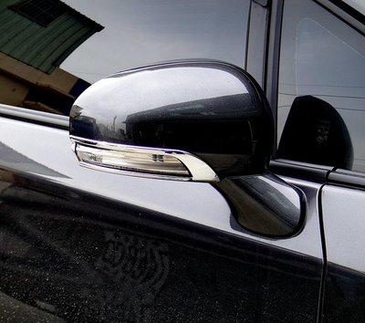 圓夢工廠 Toyota Prius 3代 2009~2012 改裝 鍍鉻銀 後視鏡飾框 側鏡方向燈飾框 後照鏡蓋飾框