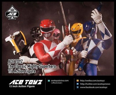 金錢貓雜貨 全新 Ace Toyz 1/6 金剛戰士 恐龍戰隊 經典英雄戰隊 Power Rangers 五人套裝