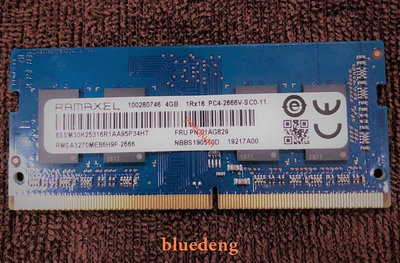 Ramaxel/記憶科技4G 1RX16 PC4-2666V-SC0-11筆電記憶體DDR4 2667