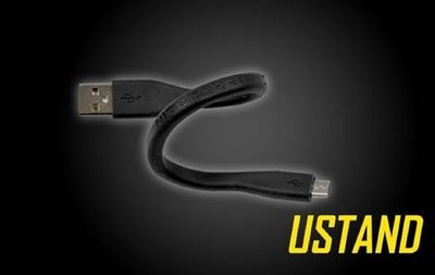 【電筒王 隨貨附發票 江子翠捷運3號出口】NITECORE USB STAND 可彎曲  輕鬆定位 終極充電線