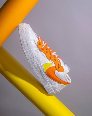 全新 Sacai x Nike Blazer Low 解構 DD1877-100 白橘 DD1877-001 白綠