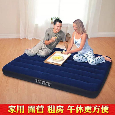 INTEX充氣床墊單人加大 雙人加厚氣墊床家用戶外帳篷床便攜折疊床