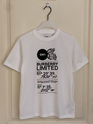 全新 BURBERRY logo Thomas 泰迪熊 棉質T恤 12Y 現貨