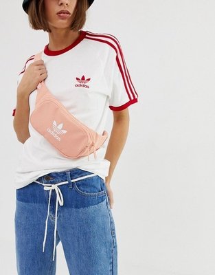 [MR.CH]Adidas originals 愛迪達 三葉草 霹靂包 小包 粉紅 側背包 腰包 男女可 DV2401