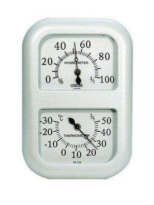 **《好康購物網》CRECER溫濕度計(日本原裝)CR135溫度計/濕度計(白)