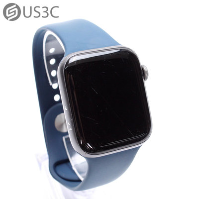 【US3C-台南店】【一元起標】台灣公司貨 Apple Watch 4 44mm GPS 灰色 鋁金屬錶殼 電子心率感測器 加速感測器 二手智慧手錶