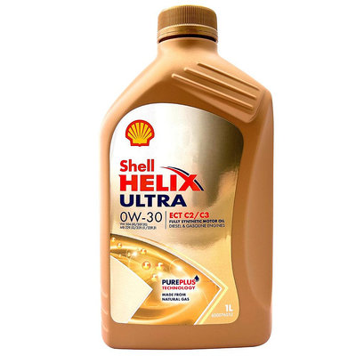 【車百購】 殼牌 Shell HELIX ULTRA ECT C2/C3 0W30 長效全合成機油 汽柴油引擎機油