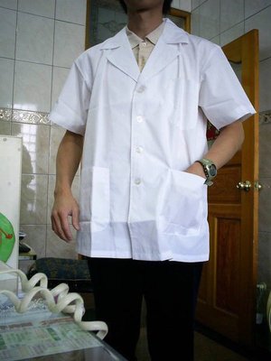 醫師服 藥師服 半身 白袍 短袖 另有 長袖 純白 醫師袍 醫生袍 醫生 服 醫師 白袍