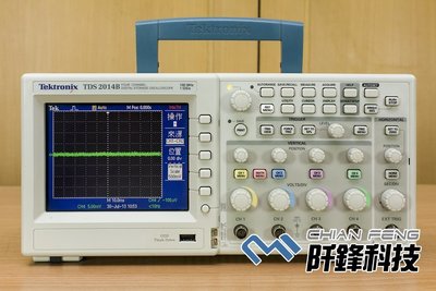 【阡鋒科技 專業二手儀器】太克 Tektronix TDS2014B 100MHz, 1GS/s 4ch. 數位示波器
