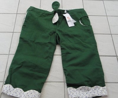 a la sha 綠色 五分褲 XS  褲子 女生適穿 原價1590元 購於SOGO百貨