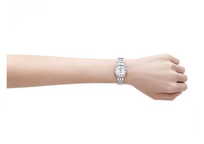 Tissot 銀色 簡約 女神 鋼帶機械女腕錶 T41118334