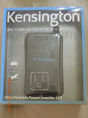 全新未拆～Kensington「直流電12V」轉 「交流電110V」變頻器、變壓器，加送全新「USB伸縮式手機充電線」