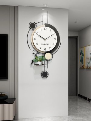 創意鐘表掛鐘客廳簡約代新款藝術個性家用裝飾掛墻時鐘
