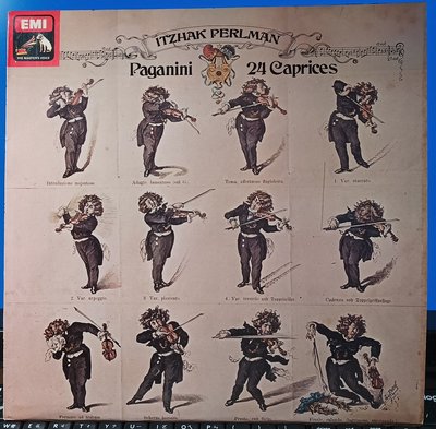 黑膠 Perlman 帕爾曼 Paganini 帕格尼尼 24 Caprices 24首隨想曲 (英版HMV黑白狗)