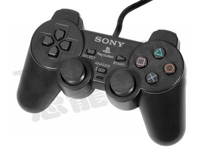 【二手商品】SONY PS2 原廠有線控制器 有線 手把 黑色 SCPH-10010【台中恐龍電玩】