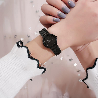 熱銷 米可MIKE新品 鋼帶網帶小巧錶盤帶鉆薄款女錶 防水 時尚石英手錶腕錶658 WG047